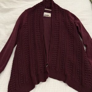 Chic Maroon Women's Cardigan